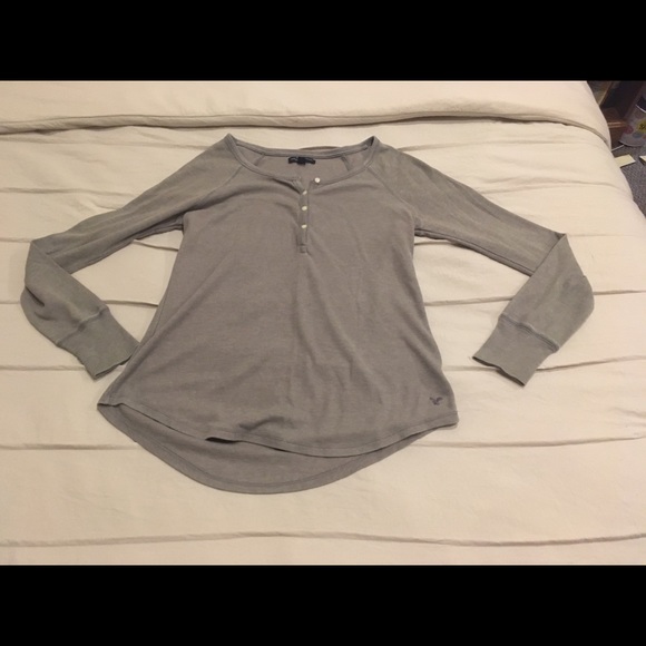 American Eagle Outfitters Tops - AEO light brown Henley